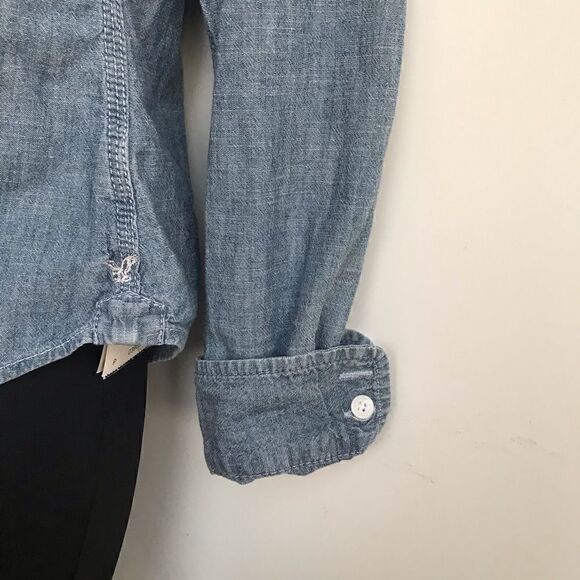 American Eagle Outfitters Denim Button down sz M - Picture 4 of 6